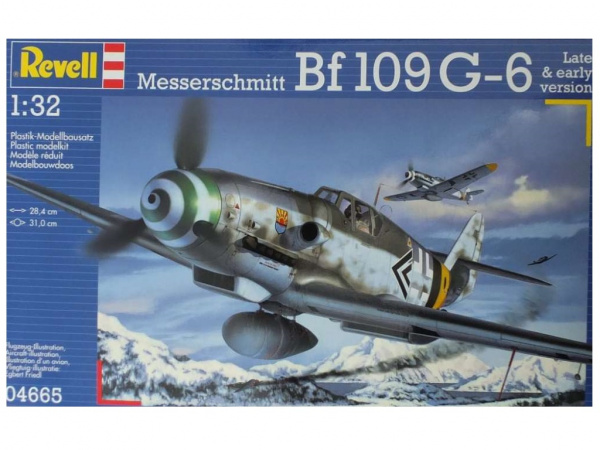 04665 Самолет Истребитель Мессершмитт Bf.109 G-6 Revell