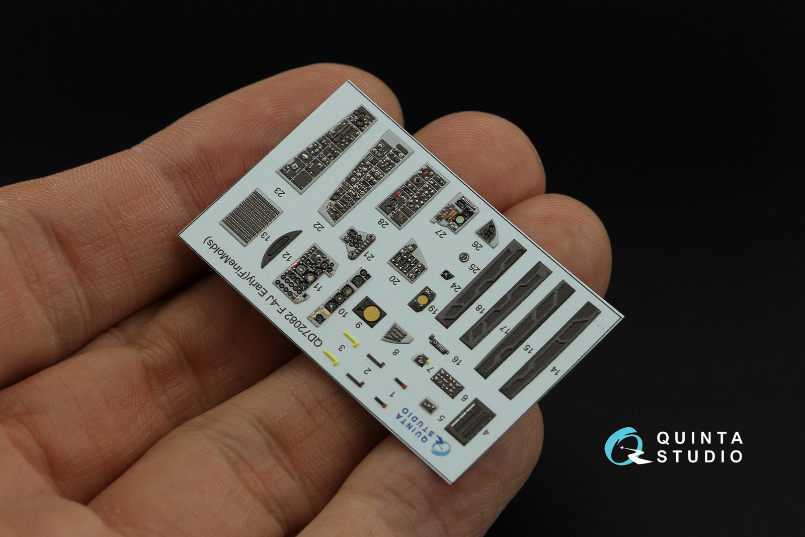 QD72082 3D Декаль интерьера кабины F-4J ранний (FineMolds)