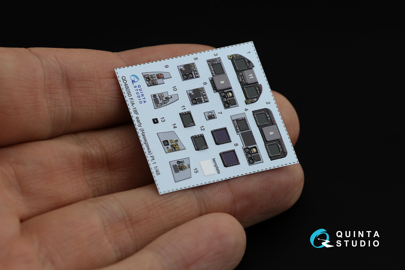 QD48050 3D Декаль интерьера кабины F/A-18F early (Hasegawa)