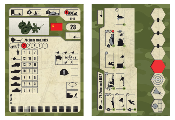 6145 Советские 76-мм полковая пушка Звезда