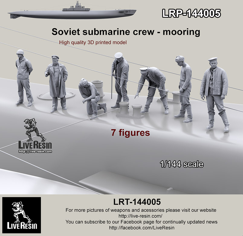 LRP144005 Моряки подводники. Швартовка семь членов экипажа