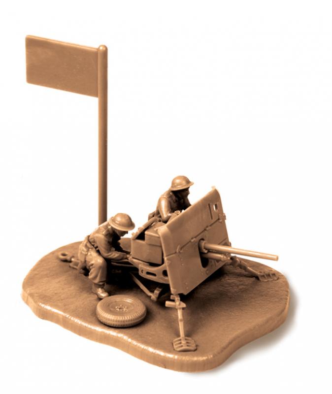 6169 Британская противотанковая пушка QF-2-pdr с расчетом Звезда