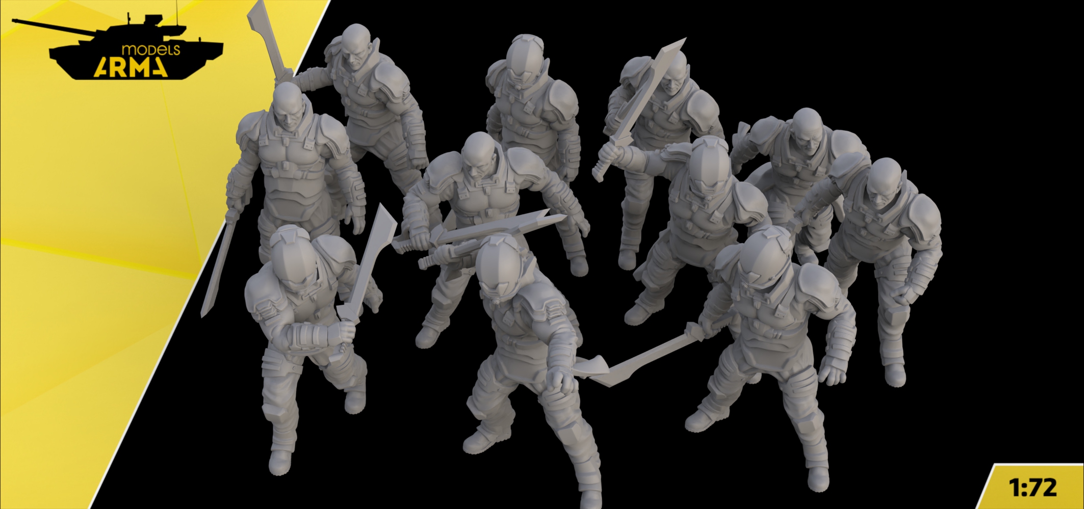 AM72675  Набор фигурок из вселенной Дюна DUNE Харконнены 11 шт Arma Models