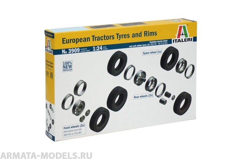 3909ИТ  Диски и шины для европейских грузовиков Italeri