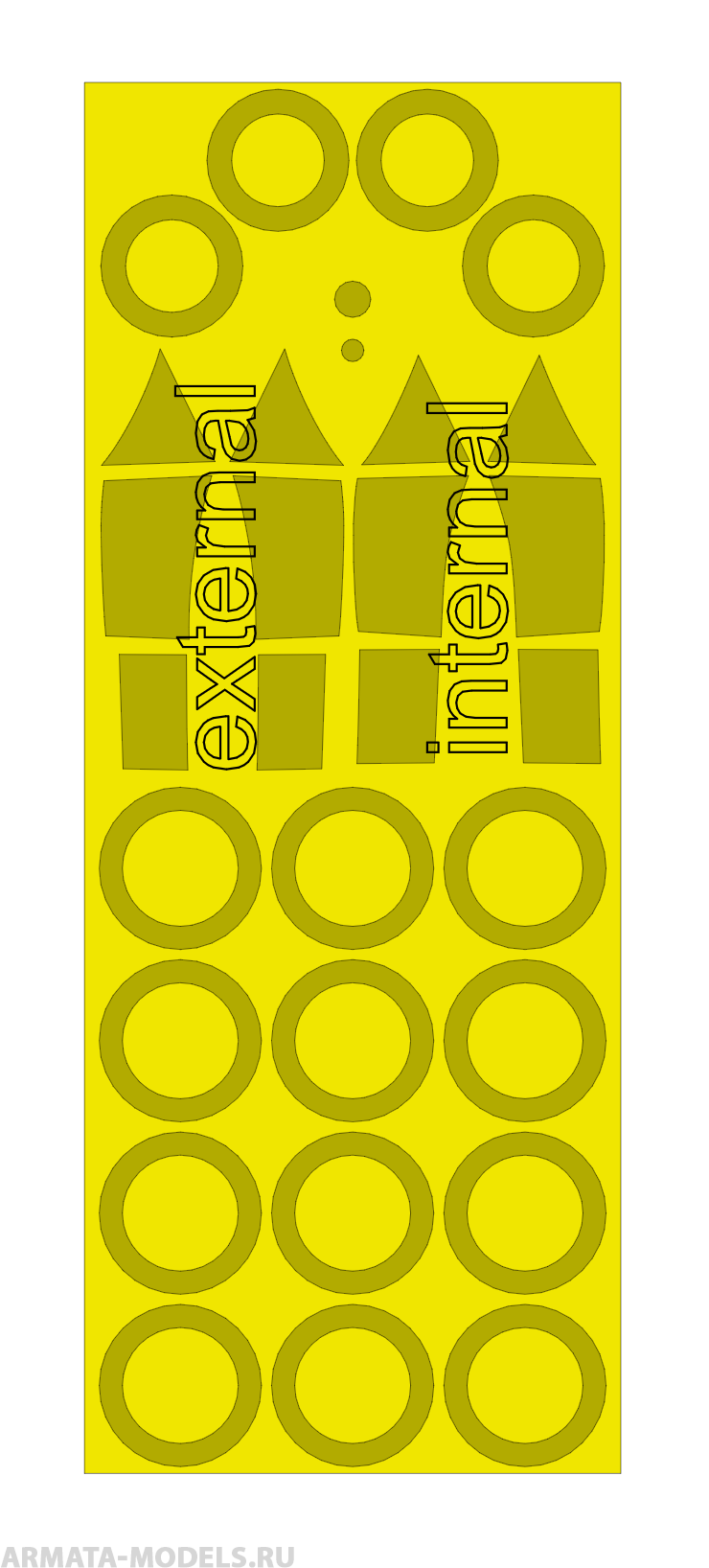 AM48143 Маска окрасочная Черный дрозд Revell