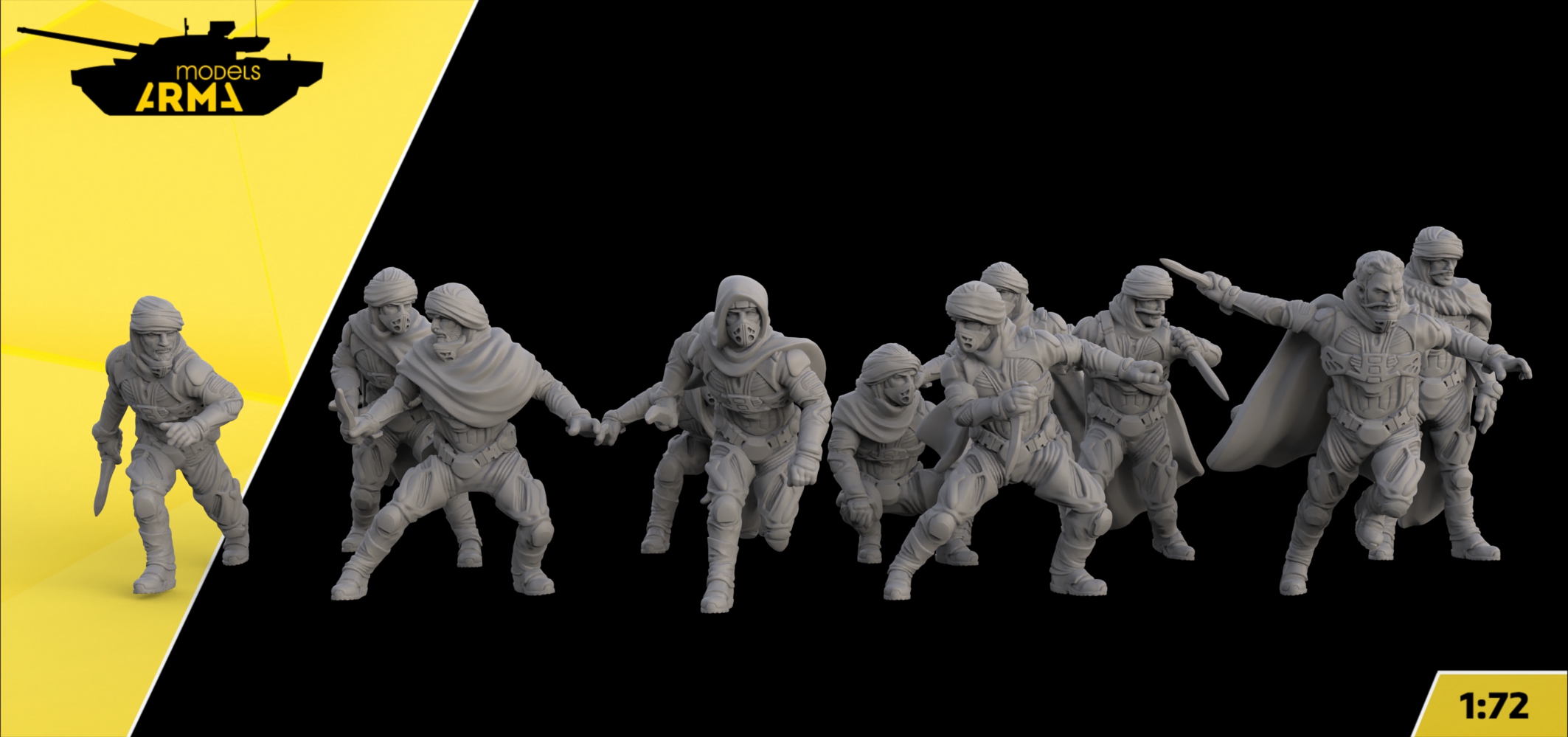 AM72673  Набор фигурок DUNE Фримены 11 шт Arma Models