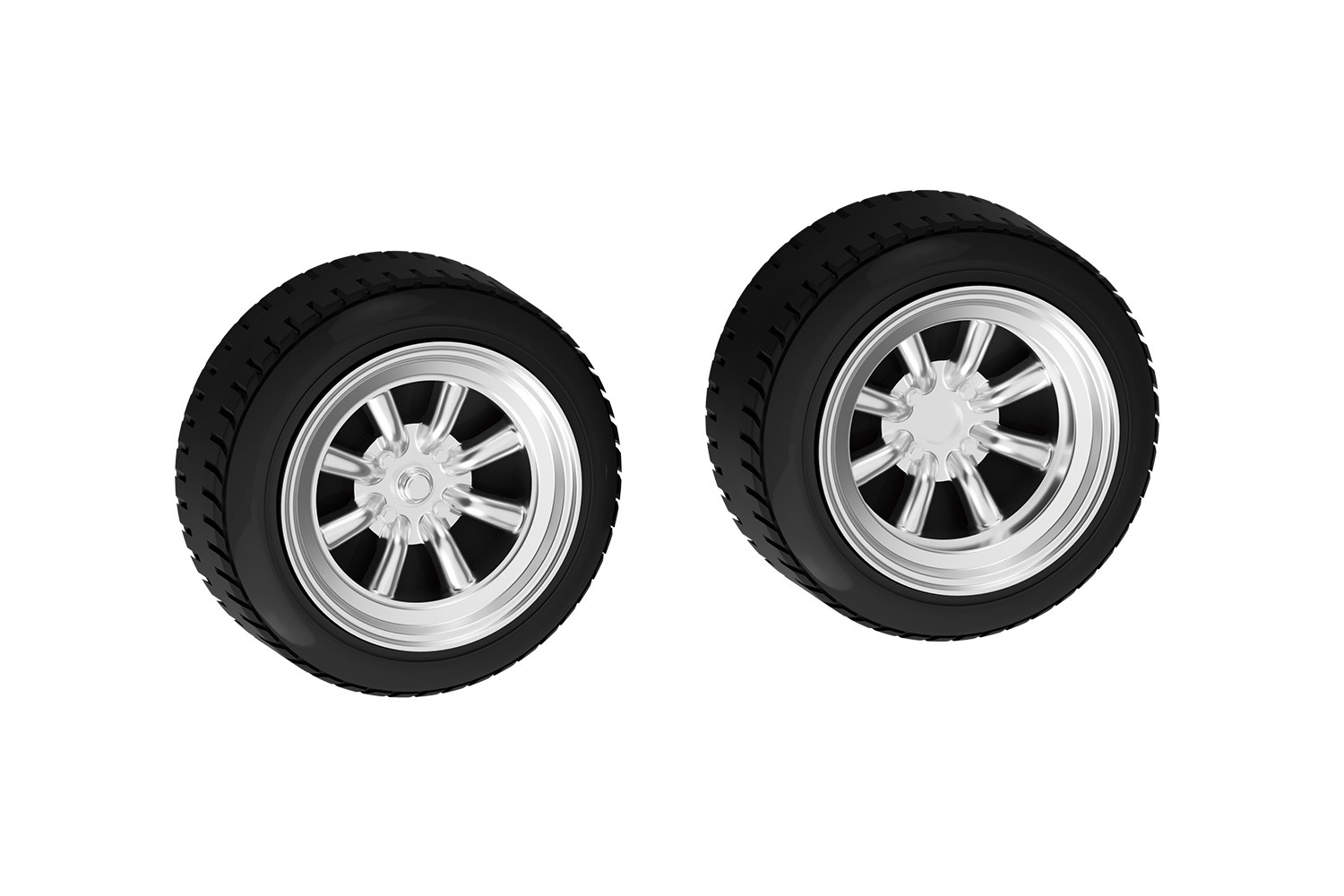 06472 Nissan Skylline 2000 GT-R Custom Wheel (Red) Aoshima