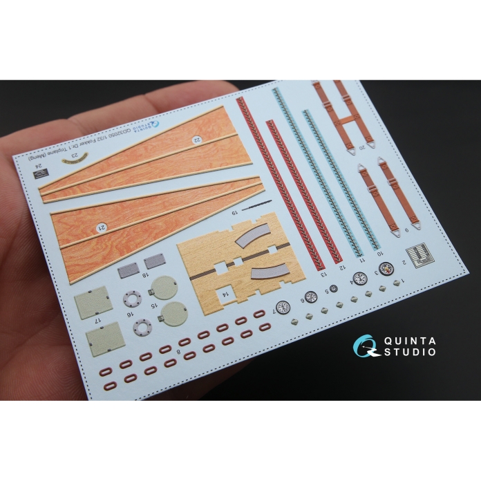 QD32050 3D Декаль интерьера кабины Fokker Dr.1 (для модели Meng)