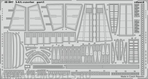 48807 Фототравление A-6A  exterior для модели Hobby-Boss