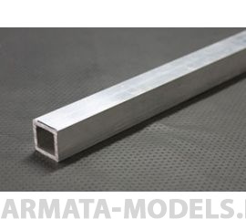 KS83010 Квадратная алюминиевая трубка 2,4 мм, 1 шт