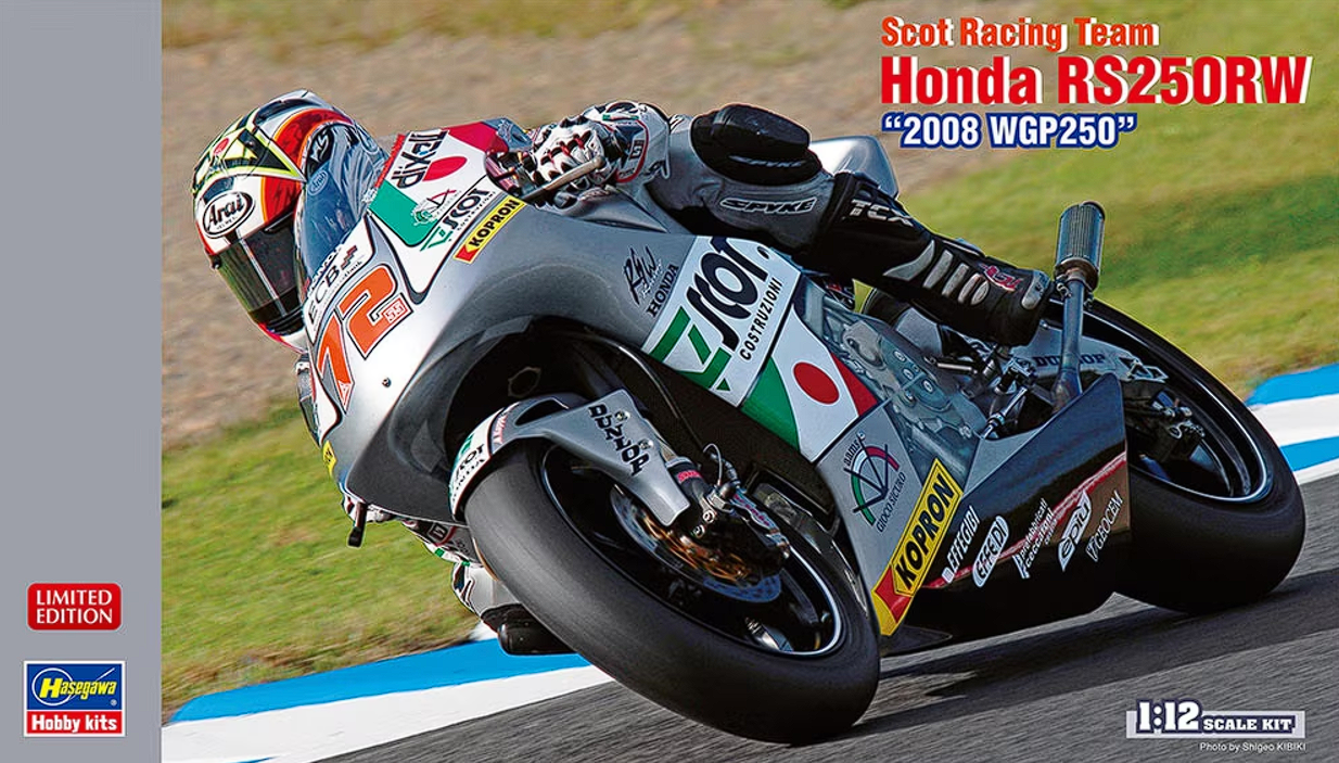 21748-Мотоцикл Scot Racing Team Honda RS250RW '2008 WGP250' (Limited Edition) Hasegawa