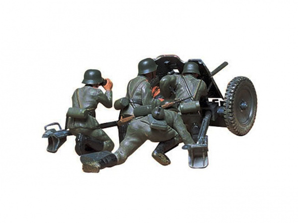 35035T 37-мм противотанковая пушка PAK35/36 с артиллерийским расчетом (4 фигуры) Tamiya