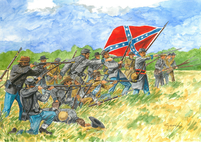 6178ИТ Солдатики Confederate Infantry Italeri