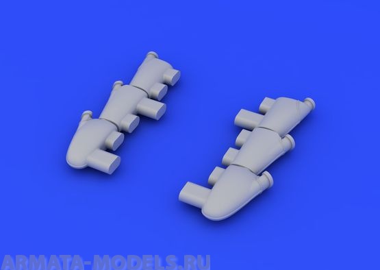 648230ED  Hurricane Mk.I exhaust stacks 1/48