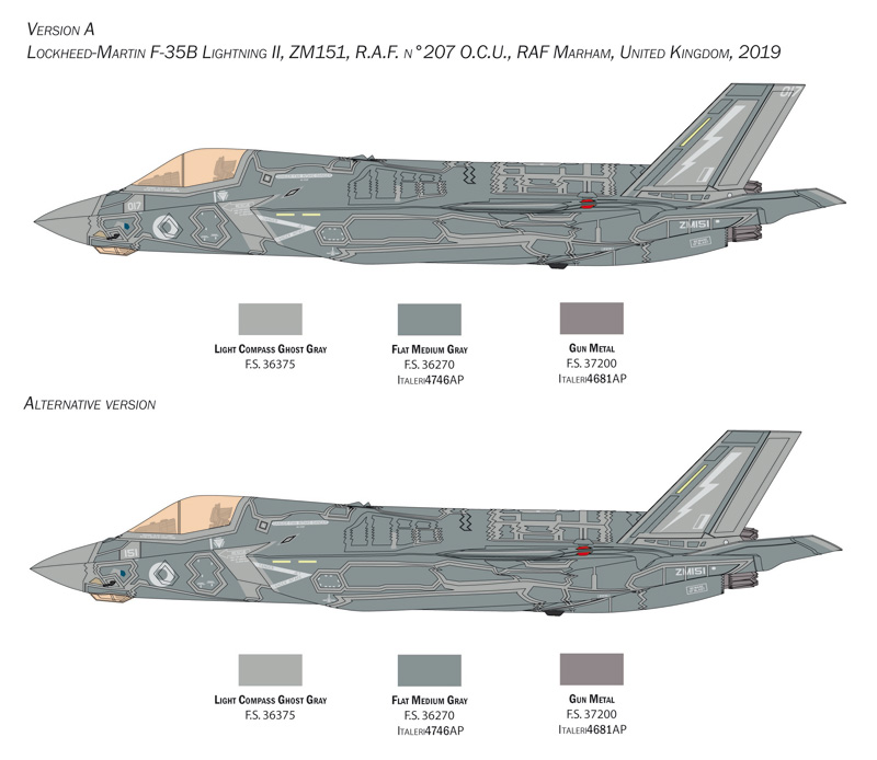 2810ИТ Самолет  F-35B quot;LIGHTNINGquot; II (10013160/011122/3526709, ИТАЛИЯ) Italeri