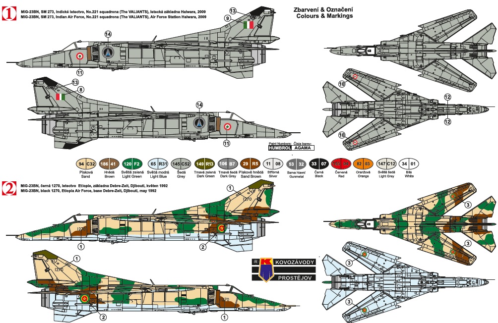 KPM0096 Истребитель  MiG-23BN  Warsaw Pact (KP Models) 1/72 KP Models