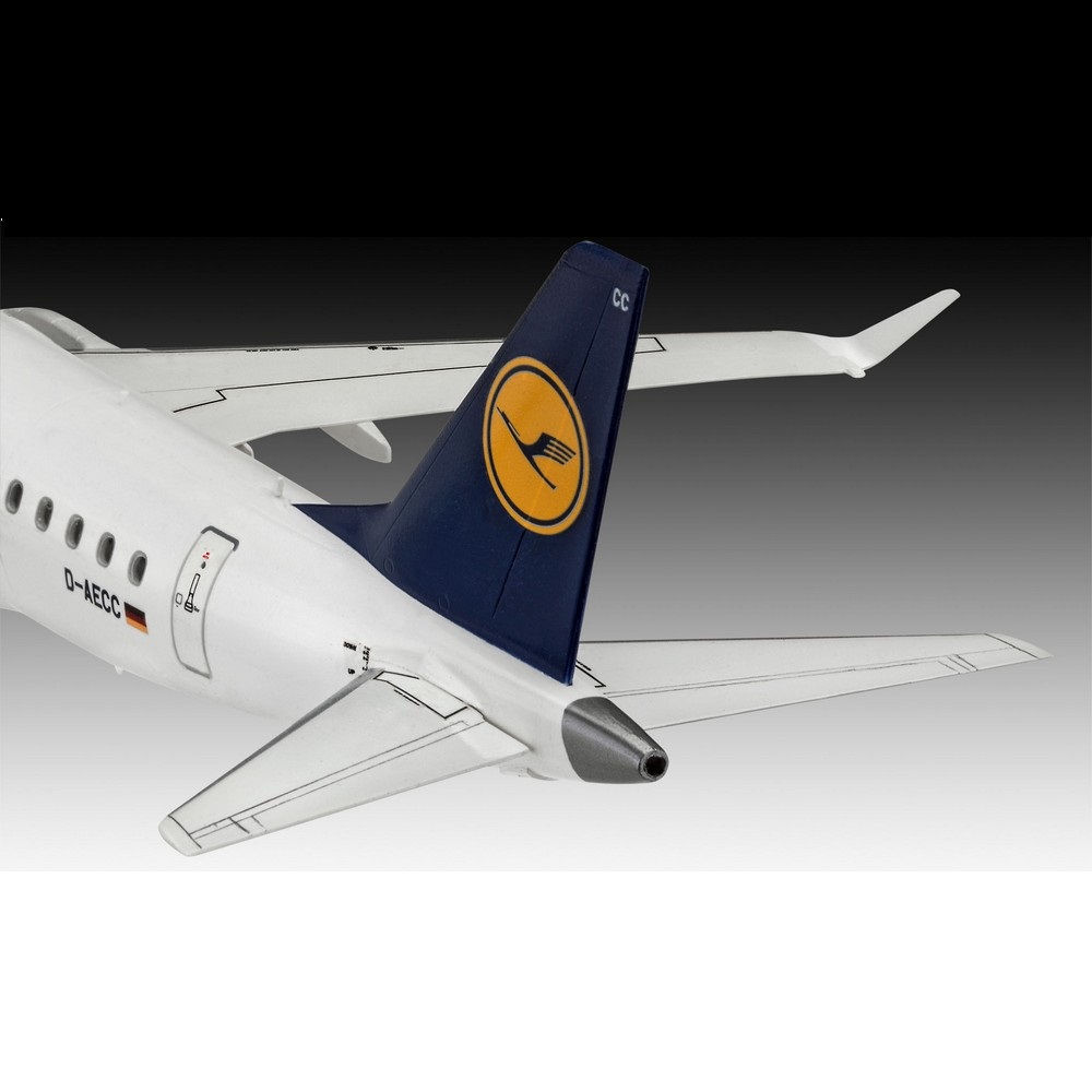 03937 Пассажирский самолет Embraer 190 авиакомпании Lufthansa Revell
