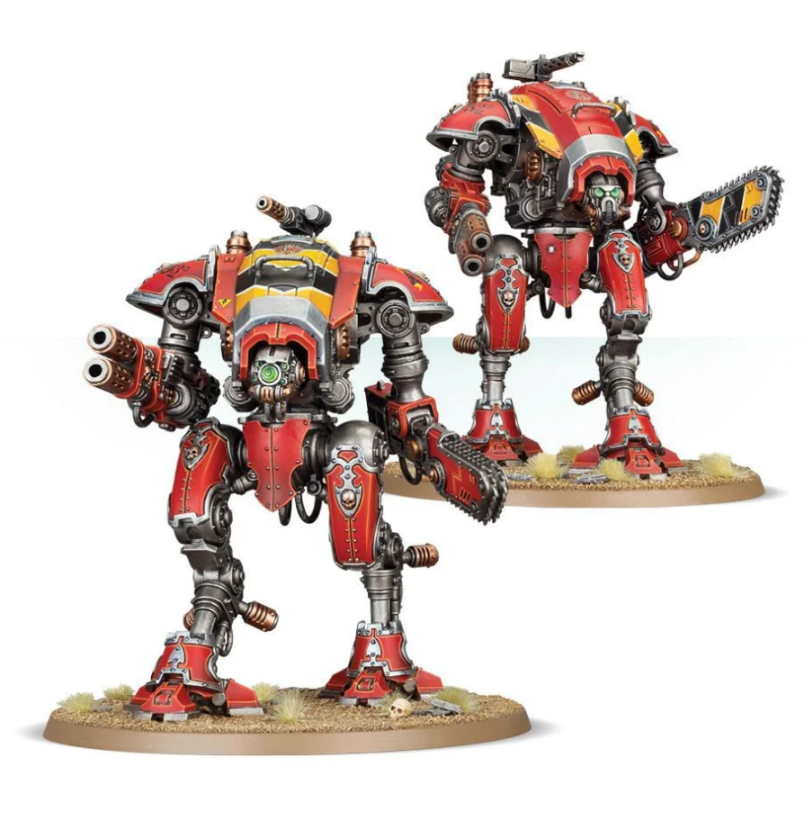 54-17GW Набор Имперские Рыцари. Оруженосцы Глефы (Imperial Knights Armiger Warglaives)