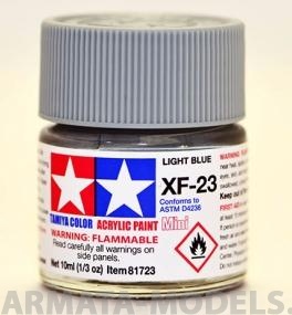 81723T XF-23 Light Blue (Светло-синяя) краска акрил. 10мл.