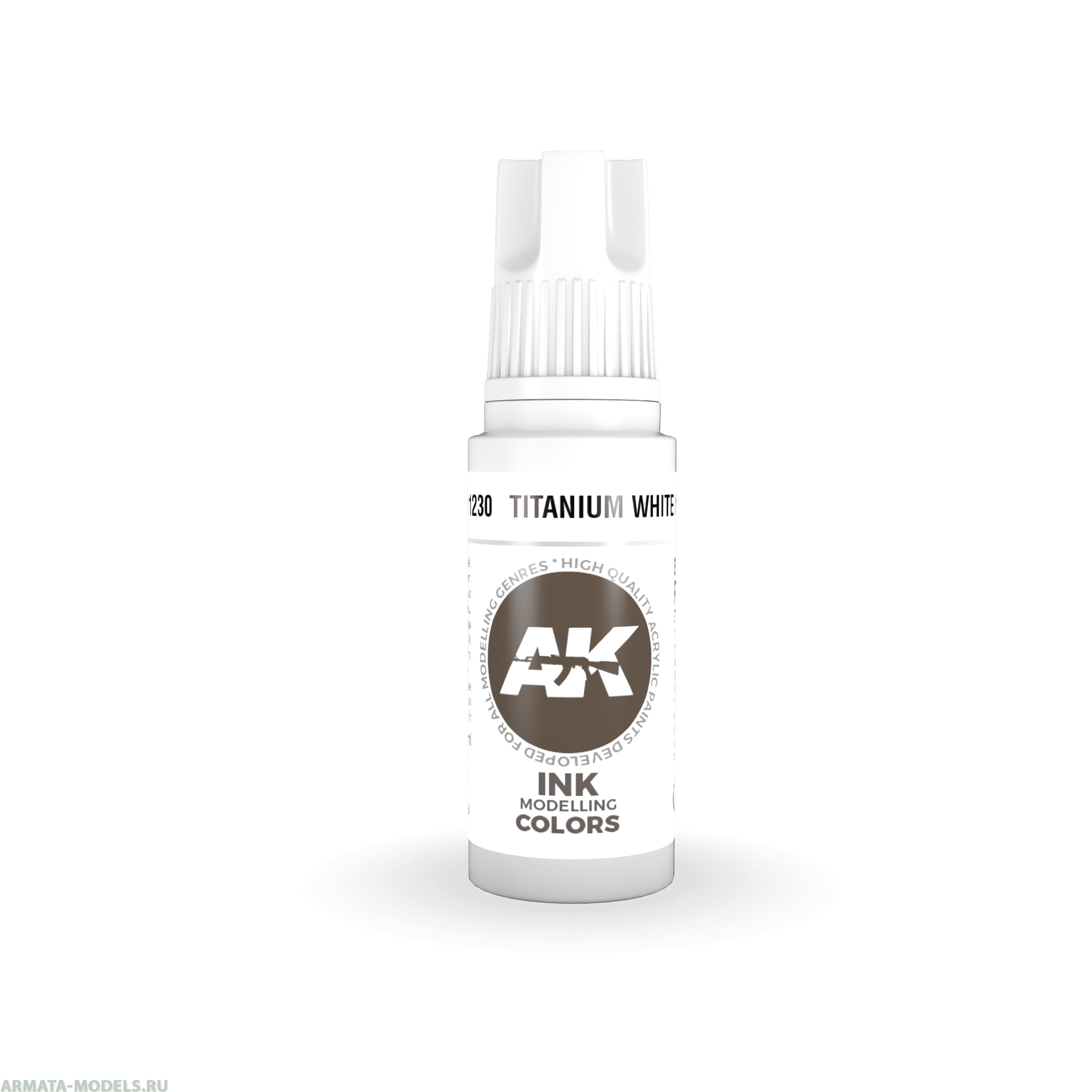 AK11230 Краска акриловая Titanium White INK 17ml