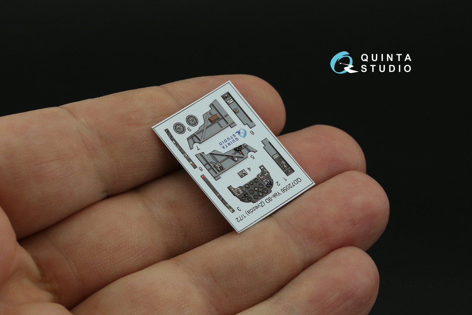 QD72056 3D Декаль интерьера  кабины Як-9Д (Звезда)