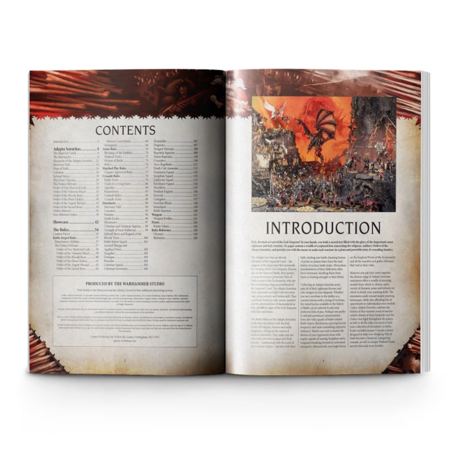 52-01GW Книга правил Кодекс Адепта Сороритас (англ.) (Codex Adepta Sororitas (HB, Eng))