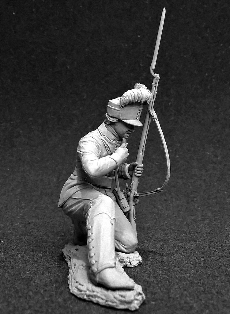 CHM-54309(M). Егерь Лейб-Гвардии Измайловского полка, Россия, 1788-96 гг. Материал - белый металл. Chronos Miniatures