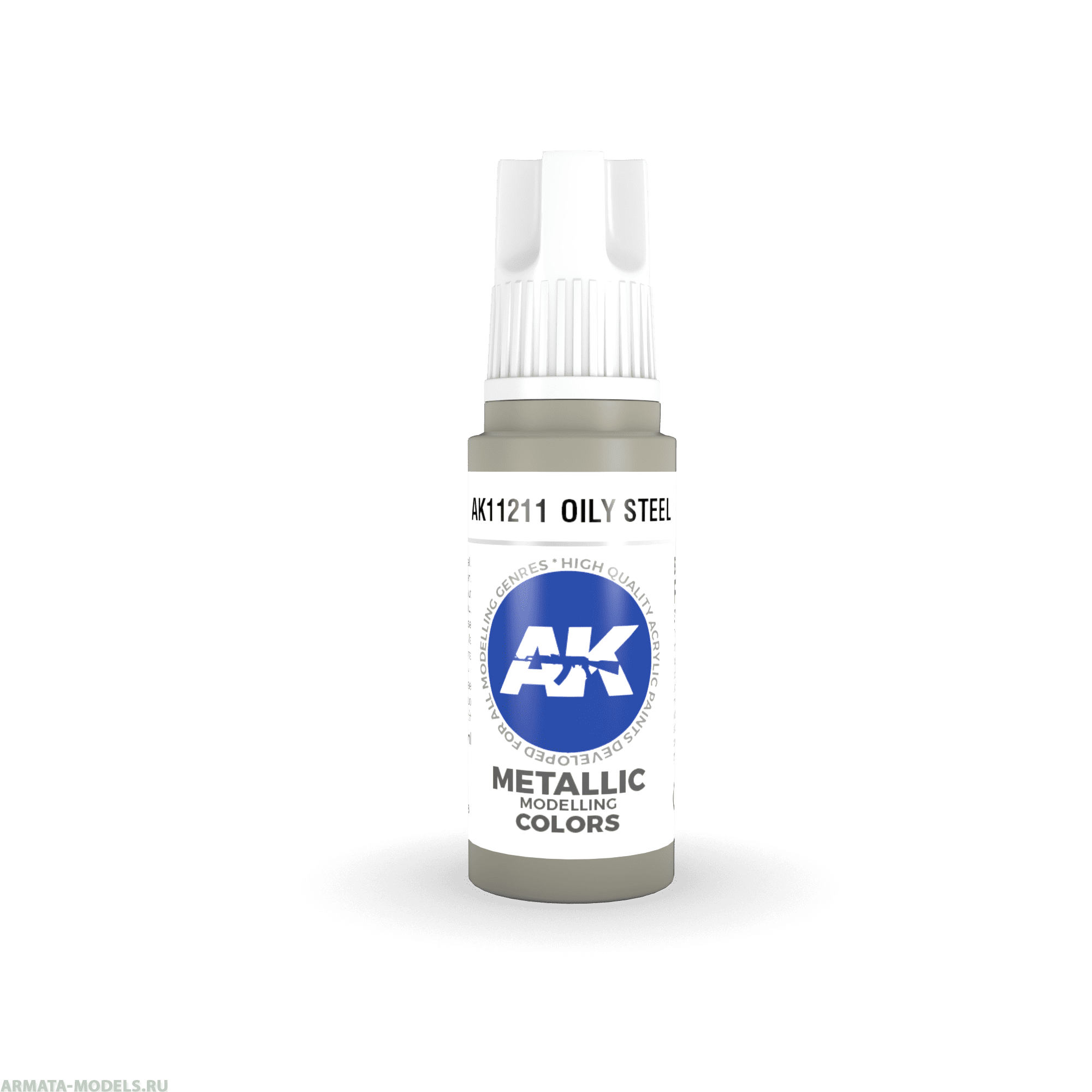 AK11211 Краска акриловая Oily Steel 17ml