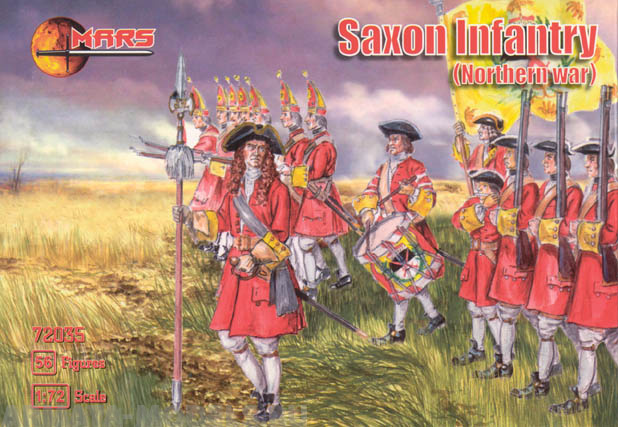 72035MR Фигуры Saxon Infantry  (Northern war) 1/72 Mars Mars