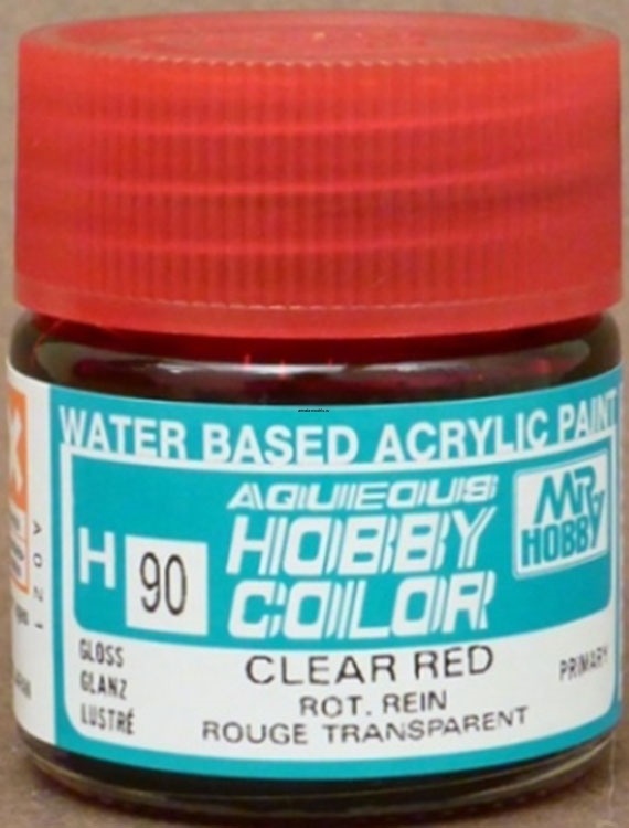 H090 Лак глянцевый прозрачный-красный 10мл  CLEAR RED