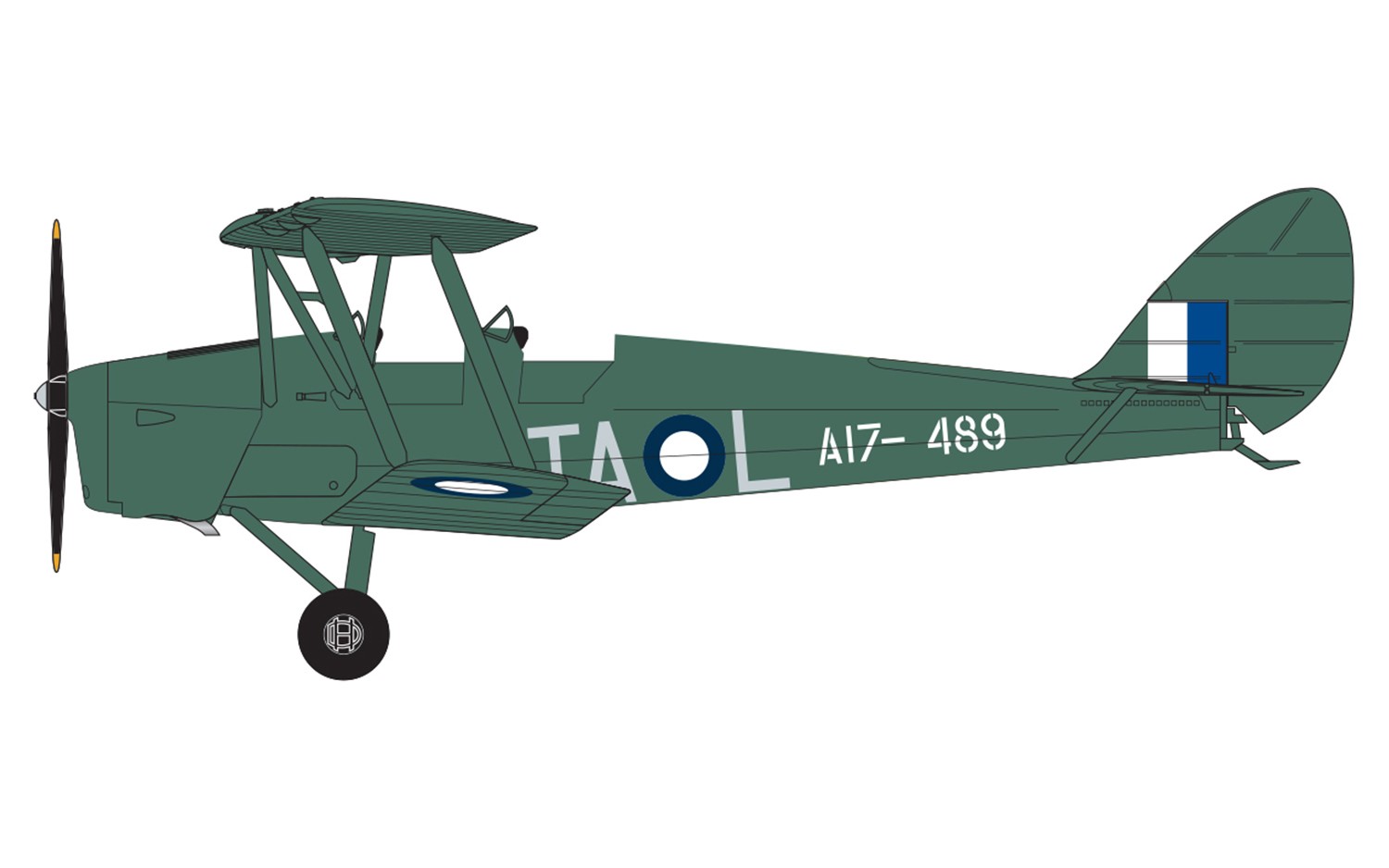 A02106 Самолет deHavilland Tiger Moth Airfix