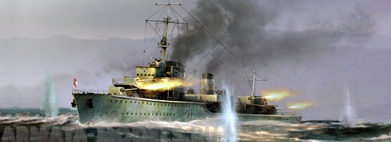 05792 Эсминец Z-21, 1940 г. Trumpeter