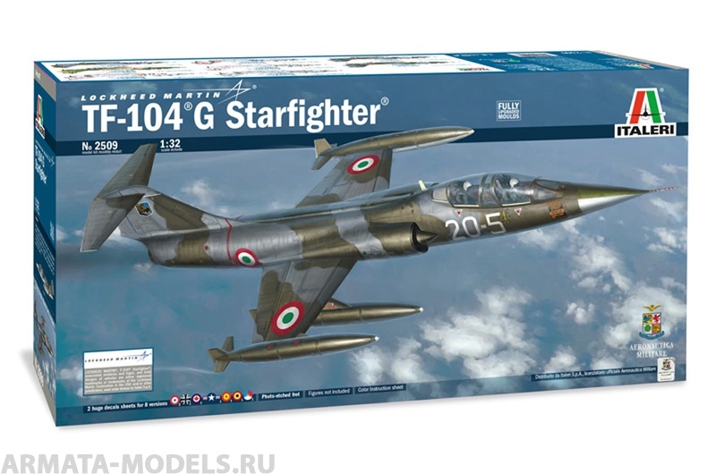 2509ИТ Самолет TF-104 G   STARFIGHTER Italeri