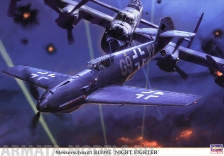 08178 Самолет Bf109E Night Fighter Hasegawa
