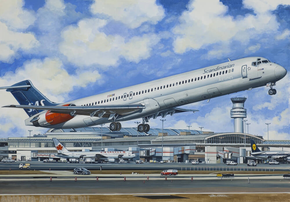 ЕЕ144112  Авиалайнер MD-80 SAS Восточный экспресс