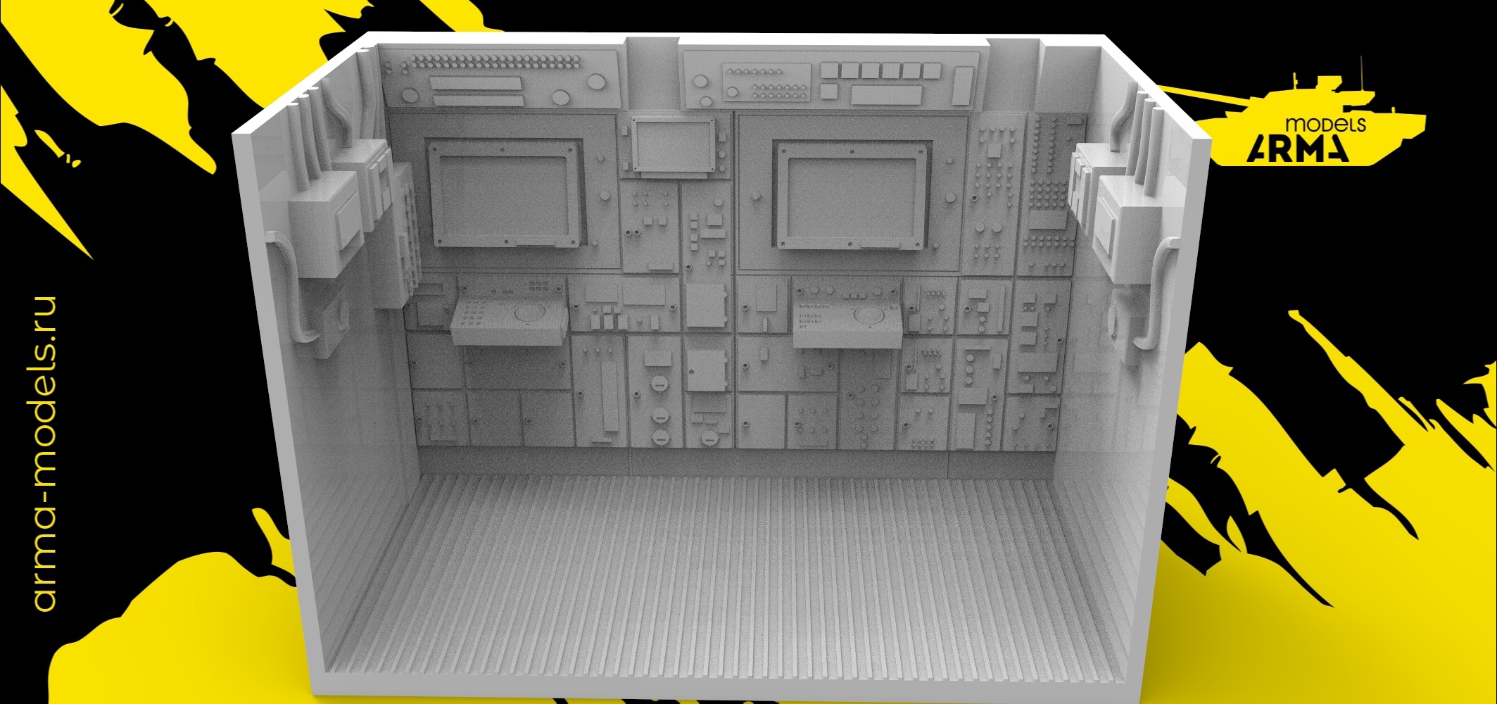 AM3704 Интерьер для Тора..Боевое отделение ( аппартаная) ТОР для модели Звезда 3633
