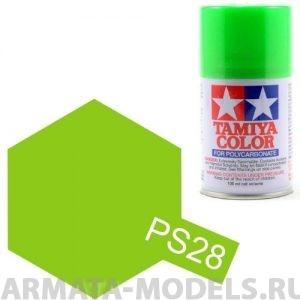 86028T Краска для поликарбоната PS-28 Fluoriscent Green