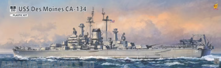 VF350918 USS Des Moines CA-134 Very Fire