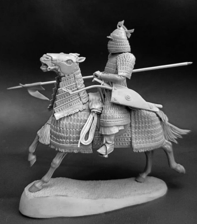 CHM-54362. Монгольский военачальник (Найон), 13 век (2 варианта головы, 2 варианта правой руки). 54 мм. Материал - смола. Chronos Miniatures