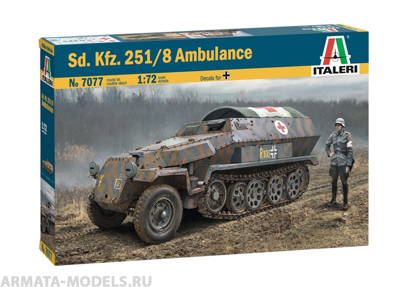 7077ИТ Sd.Kfz. 251/8 AMBULANCE Italeri