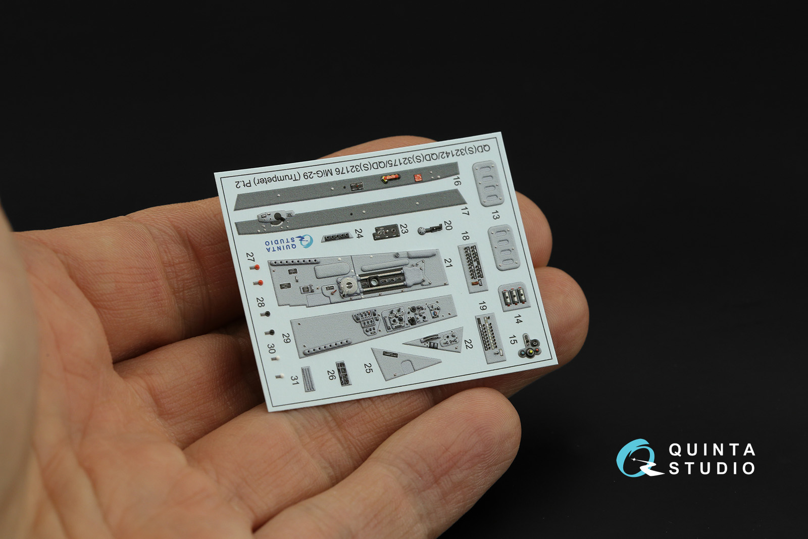 QD32176 3D Декаль интерьера кабины MiG-29A NATO service (Trumpeter)