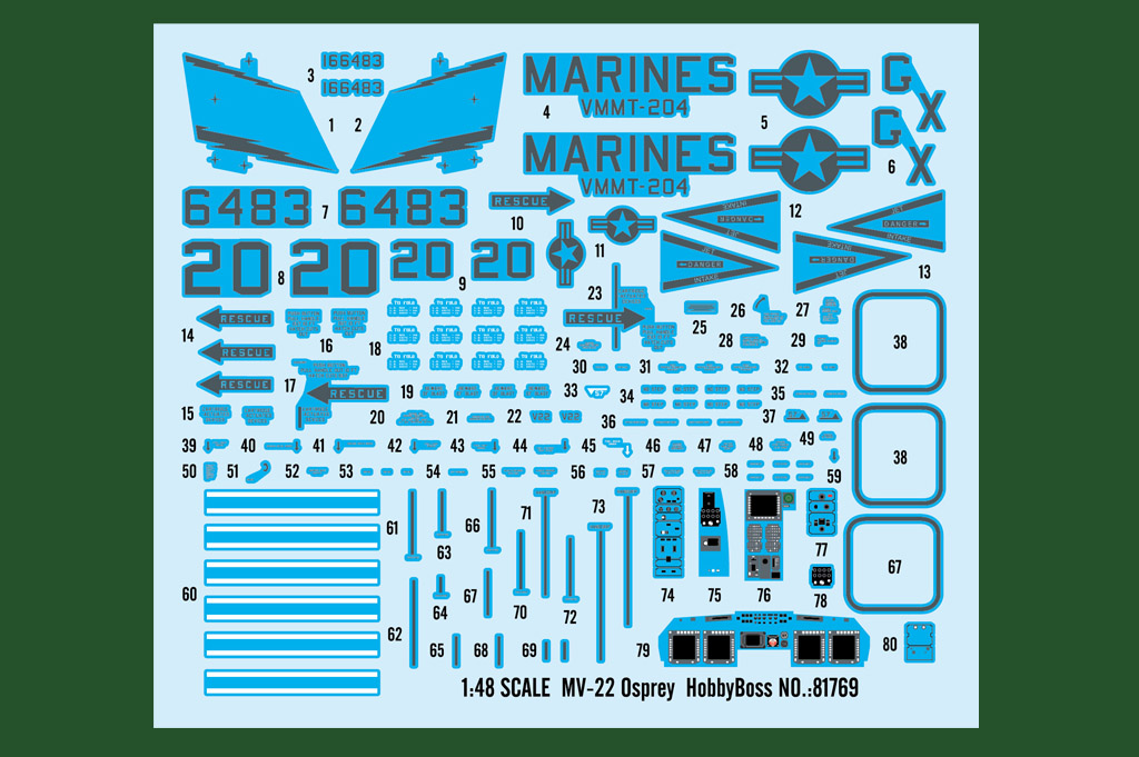 81769 Конвертоплан  MV-22 Osprey Hobby Boss
