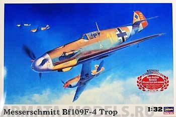 08881 Самолет Messerschmitt Bf109F-4 Trop Hasegawa