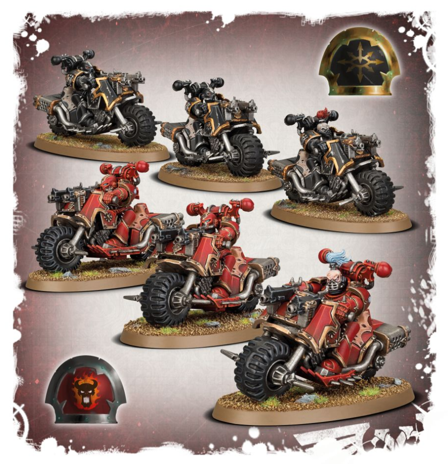 43-08GW Набор Космодесант Хаоса. Байкеры (Chaos Space Marines Bikers)