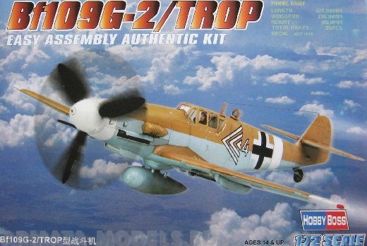80224 Самолет Bf109G-2/TROP Hobby Boss