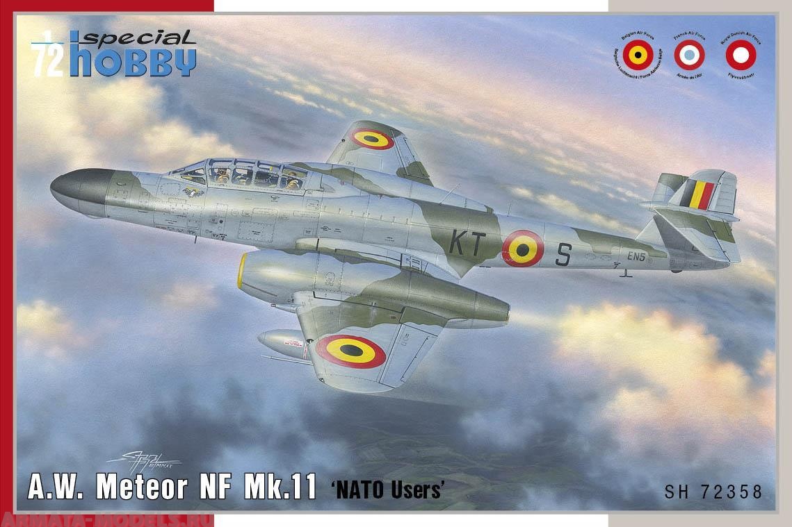 SH72358 Самолёт A.W. Meteor NF Mk.11 Special Hobby