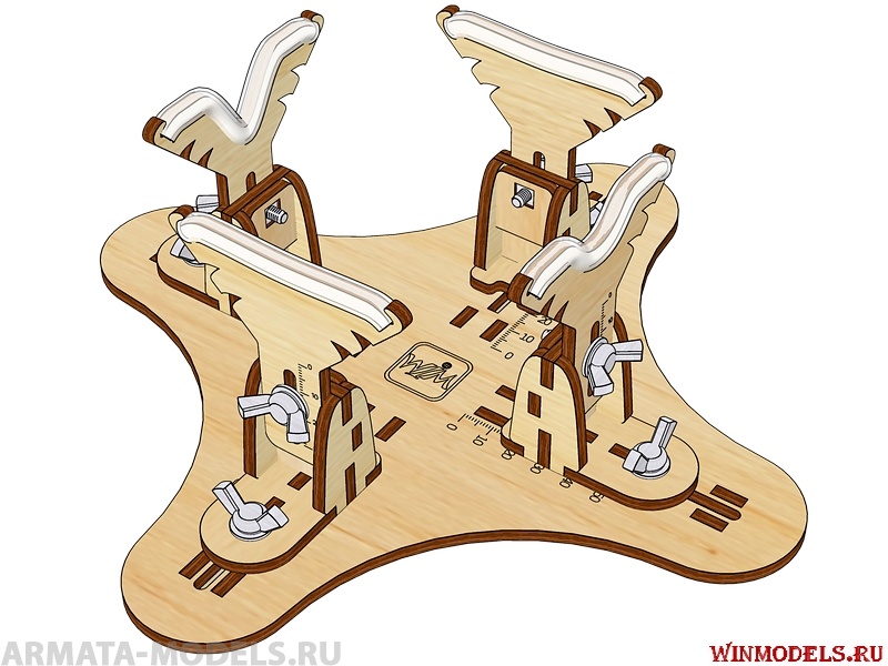STP-01-mini Стапель для моделей самолётов (монопланы) - mini 250x250