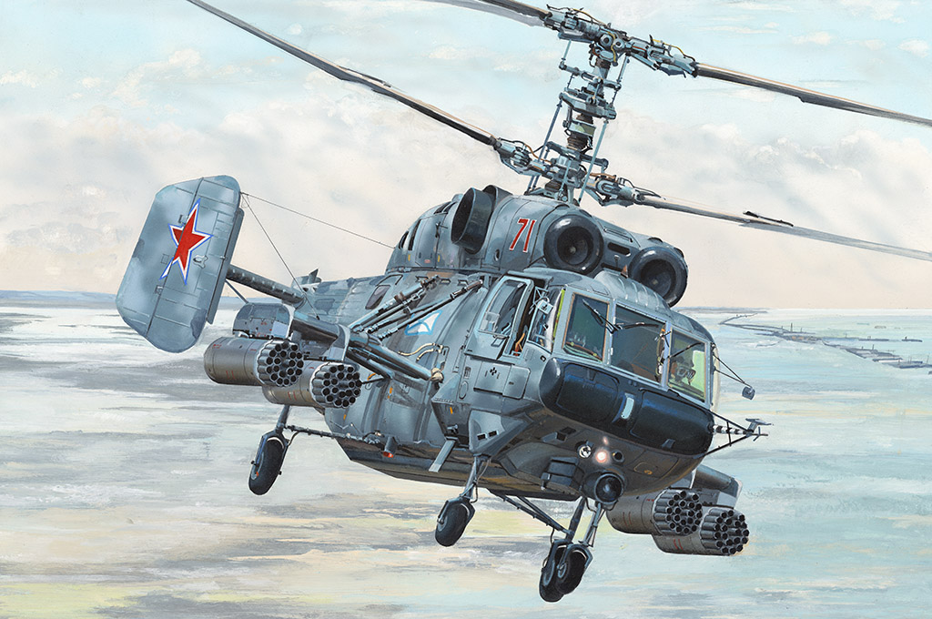05110P Сборная модель Вертолёт Ka-29 Helix-B Trumpeter