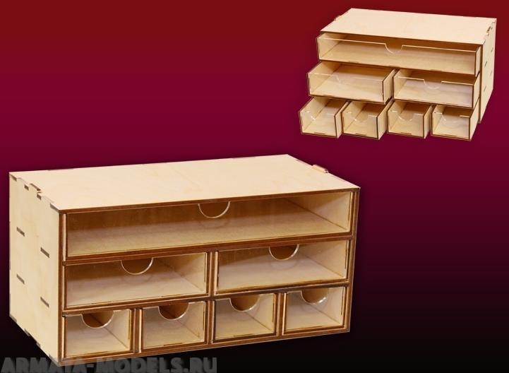 Касcетный модуль-органайзер комбинированный  на 7 ящичков.