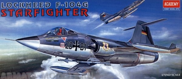 12443  Игрушка  авиация  F-104G Starfighter  Academy